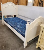 SINGLE BED HEAD, FOOT AND RAILS, MATTRESS ONLY