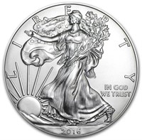 2016 - 1 OZ SILVER $1 AMERICAN EAGLE (H)