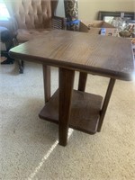 Solid oak square table