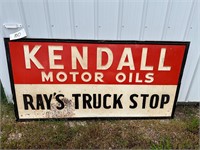 Kendall Motor Oils Ray's Truck Stop Metal Sign