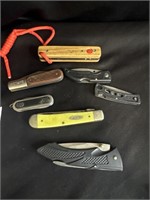 7 knives some have issues incl Barlow Case XX