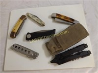 MILITARY MULTI-TOOL & 5 COLLECTIBLE POCKET KNIVES