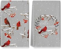 (New)AnyDesign Christmas Winter Kitchen Dish