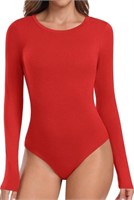 Small size Womens Bodysuit Casual Long Sleeve