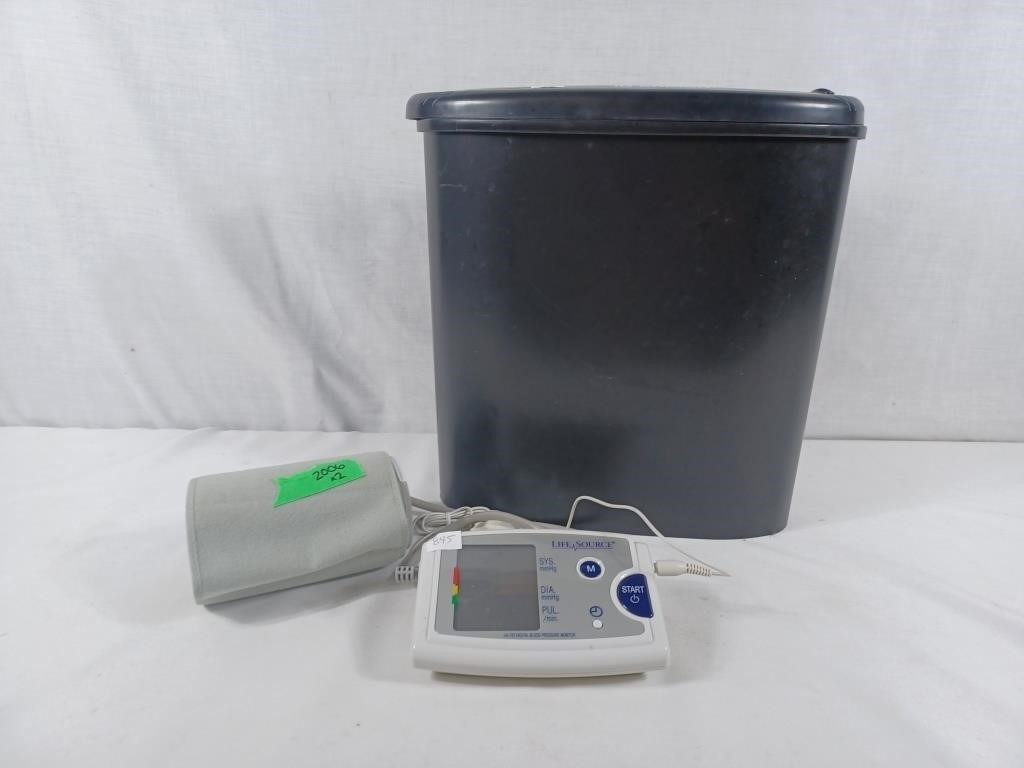 Life source digital blood pressure monitor and ID