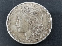 1878  7 feathers Third reverse Morgan silver dolla