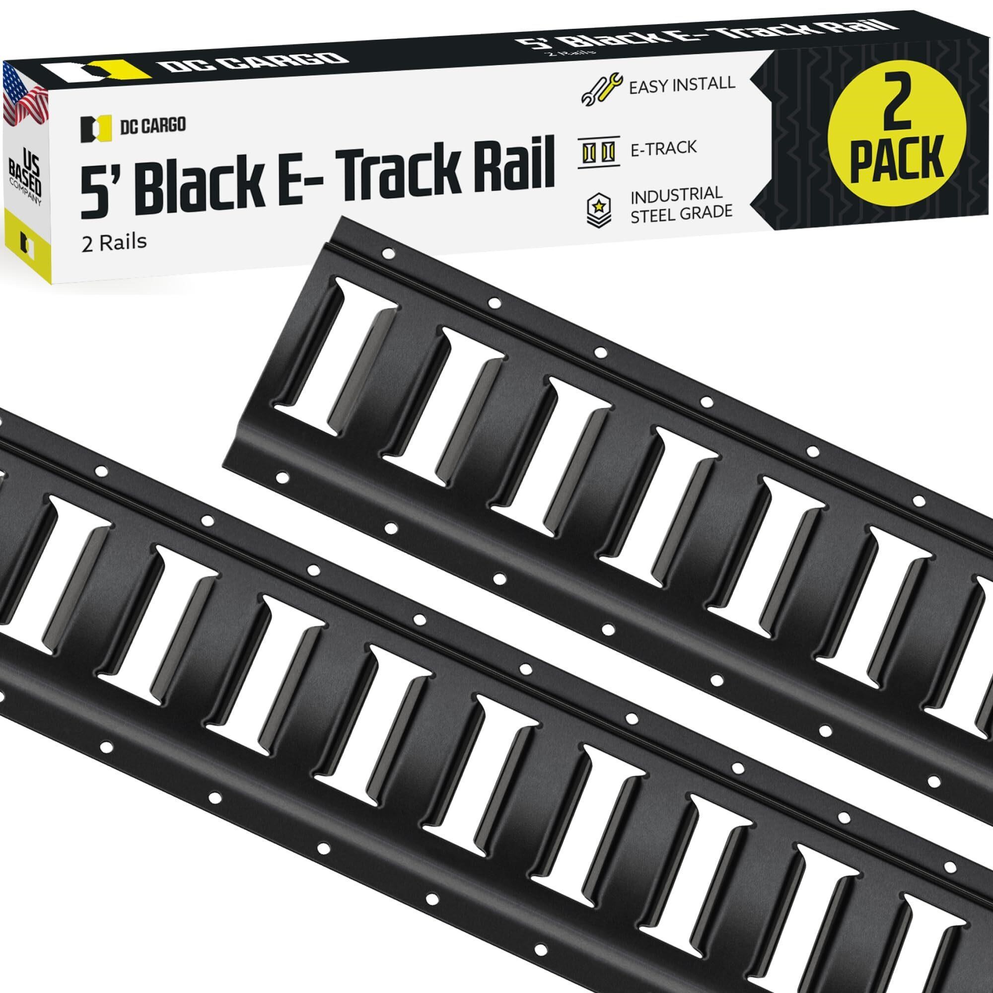 E Track Tie Down Rail Kit 5' (2 Pack) for Garages,