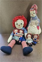 Vtg Raggedy Ann & Andy Doll Collection