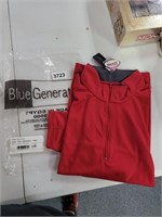 BLUE GENERATION PULLOVER W/ZIPPER, SIZE LARGE, NEW