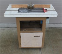 Rolling Cabinet with Craftsman Router Table