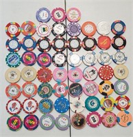 59 Foreign, Cruise And Advertising Casino Chips