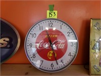 15" Coca Cola Battery Op. Clock - Working