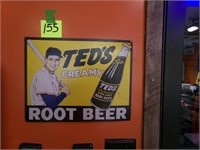 Ted's Root Beer Metal Sign - 12" x 15"