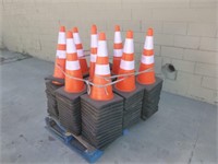 Unused PVC Traffic Cones (QTY 120)