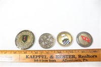 Lot of 4 Military Challenge Coins