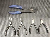 Assorted Wire cutters and pliers