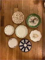 Assorted china saucers