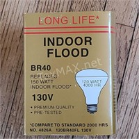 (5) Long Life 120W Indoor Flood Light
