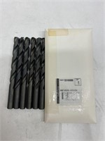 (10xbid)Blu-Mol 15/32" 6pk Black Oxide Drill Bits