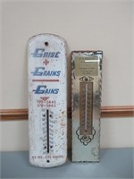 2 Advertising Thermometers / Thermomètres