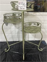 3 Plant Metal Stand. Donated by Carol & Vern