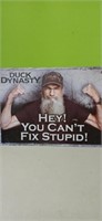 DUCK DYNASTY  17" X 12" tin sign