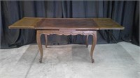 ANTIQUE COUNTRY FRENCH DRAW LEAF TABLE