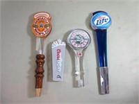 (4) Beer Tap Handles - B