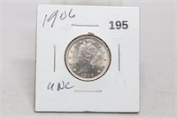 1906 UNC Nickel