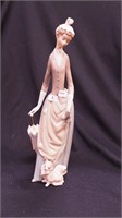 Lladro 14" high figurine: Lady