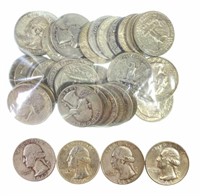 (40) U. S. Silver Quarters