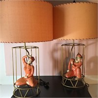 PAIR FIGURAL TABLE LAMPS