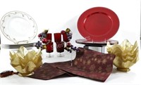 China Plates, Charger, Taable Runner, Glassware