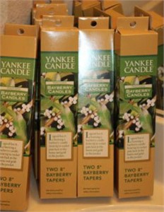 SELECTION OF YANKEE CANDLE BAYBERRY TAPERS