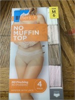 Warner's No Muffin Lace Hipster Size (M)