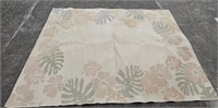 Hibiscus print outdoor rug 10'x8'