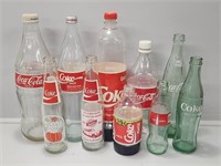 Coca-Cola Glass and Plastic Bottles