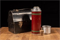 Antique Metal Lunchbox with Thermos
