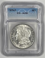 1879-O Morgan Silver $1 Choice AU ICG AU58