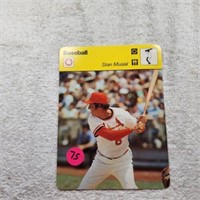 Large Stan Musial Fact Card