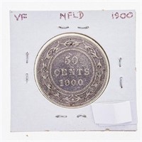 1900 NFLD 925 Sterling Silver 50 cents