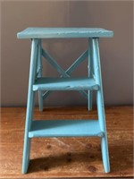 Painted Wooden Step Stool