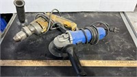 DeWalt Electric Drill and a Small Angle Grinder