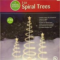 3 Piece Spiral Tree Set