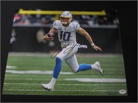 Justin Herbert signed 11x14 photo COA