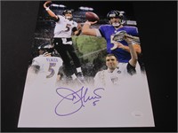 Joe Flacco signed 11x14 photo JSA COA