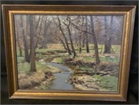 Fine Original "F. A . Barney" Signed Oil Painting