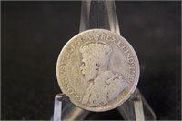1926 Canada 25 Cent Silver Coin