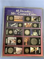 10 decades of 20th century coins               (P