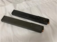 2 9MM Luger Stick Magazines - Loaded Full